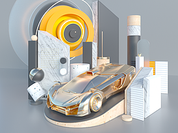 「 C4D 概念 」Concept cars