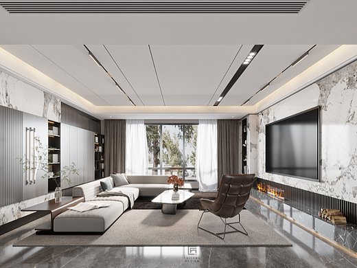 带有地下室的现代风别墅