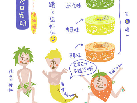 腦洞超市（個(gè)人主頁(yè)-ZMjA0NTg5Njg=） - 藝術(shù)插畫 - 站酷設(shè)計(jì)師王罐頭w原創(chuàng)素材 - 站酷ZCOOL