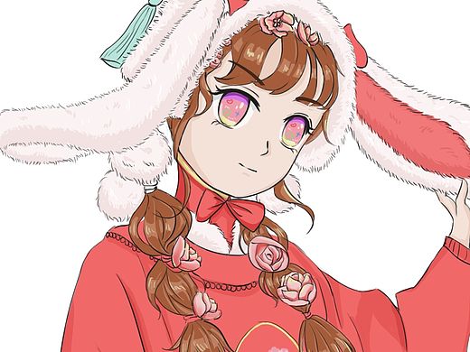 二次元小姐姐～（个人主页-ZNTUxNjA2Mjg=） - 创作习作 - 站酷设计师野兔baby原创素材 - 站酷ZCOOL