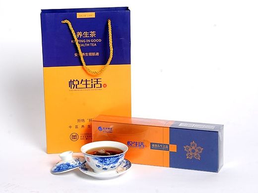 悦生活养生茶包装设计