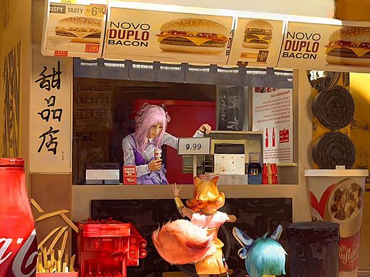 营业自由的甜品店