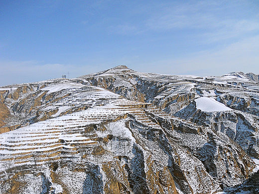 黄土高原的万里雪