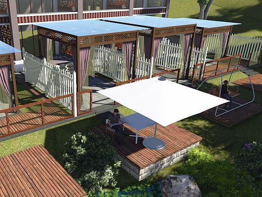 雙首層入戶花園景觀草圖設計（個人主頁-ZMTk3MTIxMDA=） - 其他空間 - 站酷設計師497415209原創(chuàng)素材 - 站酷ZCOOL