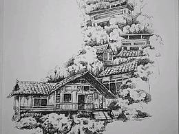 朗德凯里速写写生