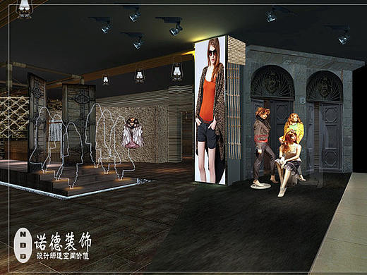 尚幕女装店设计|女装店设计案例|郑州女装店设计|郑州女装店设计公司