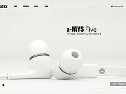 a-jays-five 耳機(jī) 展示網(wǎng)頁 學(xué)習(xí)再設(shè)計