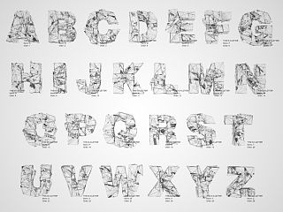 原创的一套字体