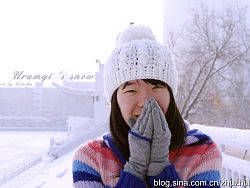 乌鲁木齐的雪景