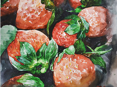 近期水彩画（个人主页-ZNDc2NDI5Njg=） - 绘画 - 站酷设计师GNEFIHZEY原创素材 - 站酷ZCOOL