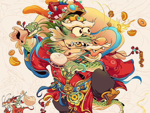 《青龙送财》