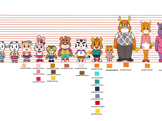 【优优龙】幼升小家庭学习乐园 人物设定大全（个人主页-ZNjc5MjM2OTI=） - 概念设定 - 站酷设计师段秋野原创素材 - 站酷ZCOOL