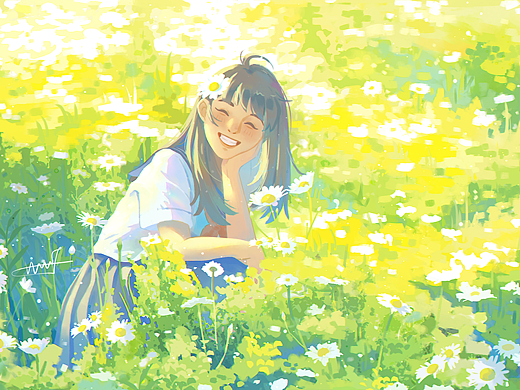 绿色插画练习