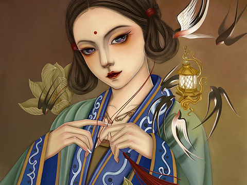 古风插画人物