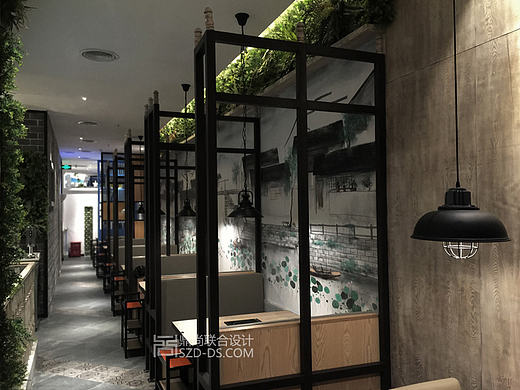 深圳野妹连锁火锅店餐厅装饰设计(沙井京基店)