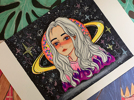 梦幻女孩系列开画