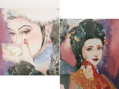 水彩红楼梦（个人主页-ZNDQ0ODkyNDg=） - 绘画 - 站酷设计师空鸣小狼kominwol原创素材 - 站酷ZCOOL