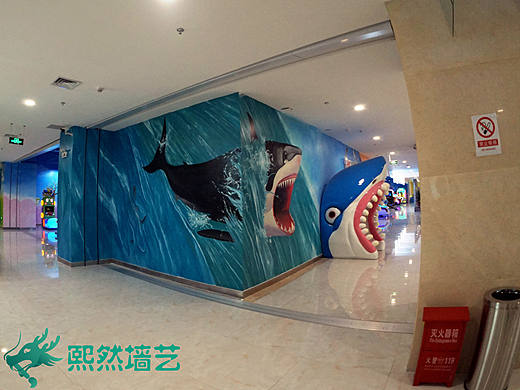 武汉熙然墙艺大型儿童室内游乐园荆门卡卡童乐汇墙绘壁画设计