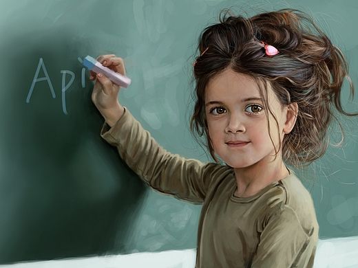 个人照片绘画（附加过程）