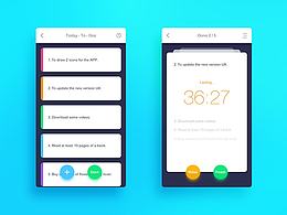 任务管理app概念设计UI