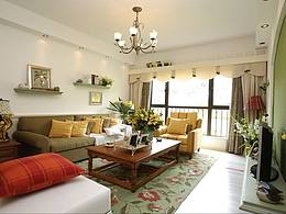 成都百纳装饰 88平米海亮樾金沙田园风格