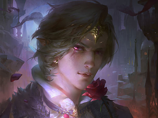 插画黑白叠色上色教程