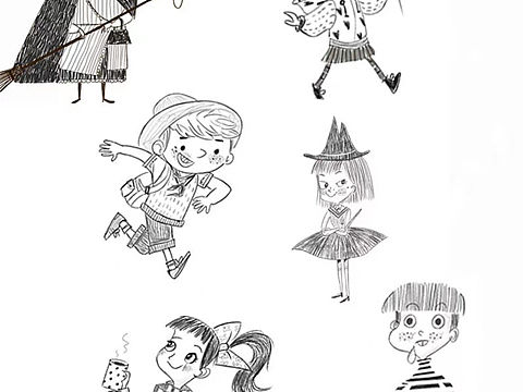 可爱的小动物的小朋友（个人主页-ZNDc4NDk0ODA=） - 儿童插画 - 站酷设计师林娜linda原创素材 - 站酷ZCOOL