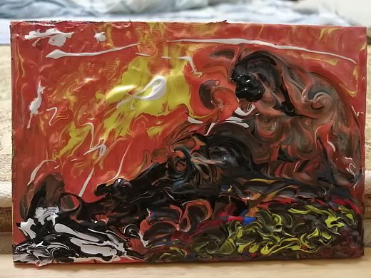 《終焉世界的火山巨人》（個(gè)人主頁-ZNDgxMDIxNjA=） - 繪畫 - 站酷設(shè)計(jì)師渡芥原創(chuàng)素材 - 站酷ZCOOL