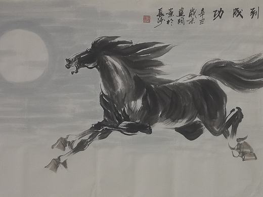 刘建国画马直播作品