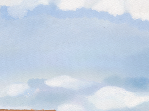 水彩插画风景壁纸