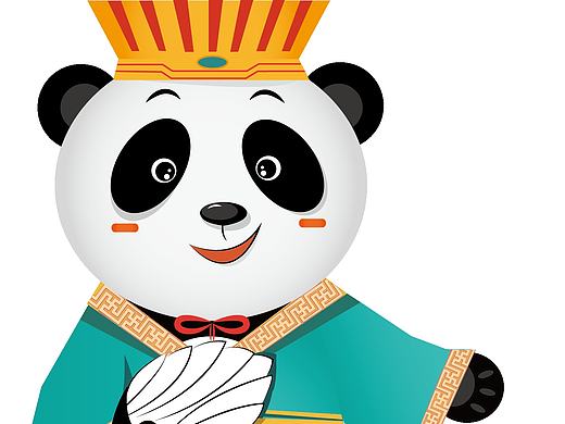 三国熊猫卡通形象