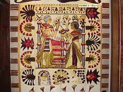 埃及风格的墙画－油画