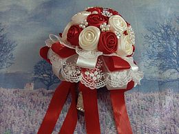 纯手工缎带手捧花新娘新郎胸花