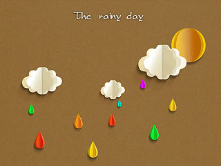 PS绘制 天气折纸效果