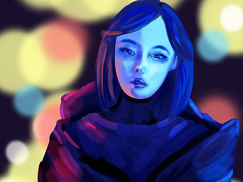【原创】冷色调人物