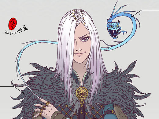 神魔角色--寒山望月（個人主頁-ZMjAyNTcwODQ=） - 概念設定 - 站酷設計師胡子哥愛畫畫原創(chuàng)素材 - 站酷ZCOOL