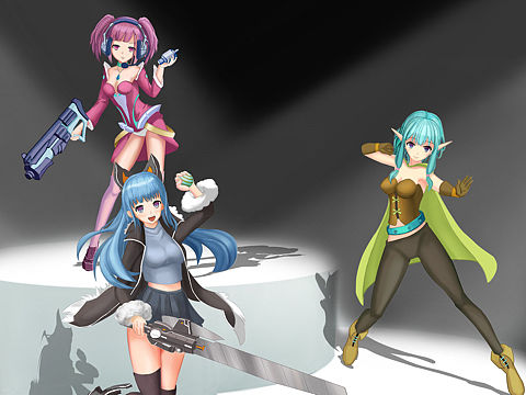 三原色美少女战士（个人主页-ZMzEzMjUwMTY=） - 游戏原画 - 站酷设计师lingshishen原创素材 - 站酷ZCOOL