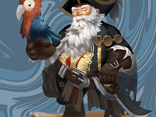 海盗（个人主页-ZNDgzOTIzNjQ=） - 艺术插画 - 站酷设计师L月亮的六便士原创素材 - 站酷ZCOOL