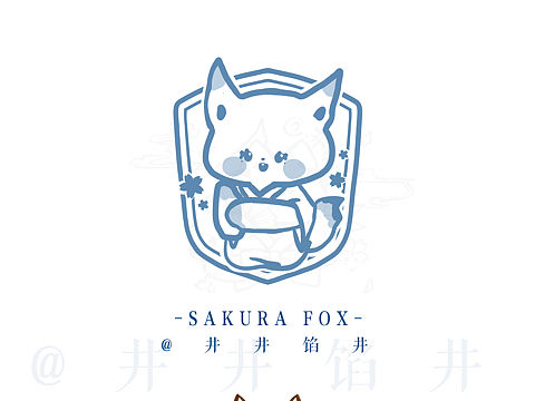 樱花狐狸和十字小羊，徽章/刺绣
