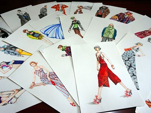 绘师yellow黄哲作品：时装画手绘表现步骤详解