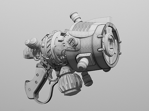 blender武器枪