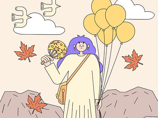 插画 ｜ 故事插画绘制-秋入时光