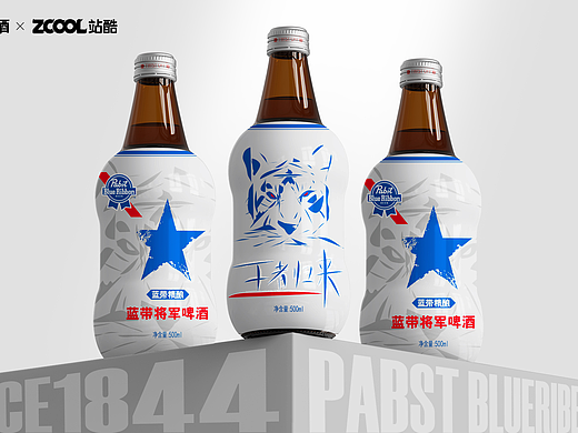 蓝带将军啤酒包装设计（个人主页-ZNjg3ODc1NDA=） - 包装 - 站酷设计师攀工原创素材 - 站酷ZCOOL
