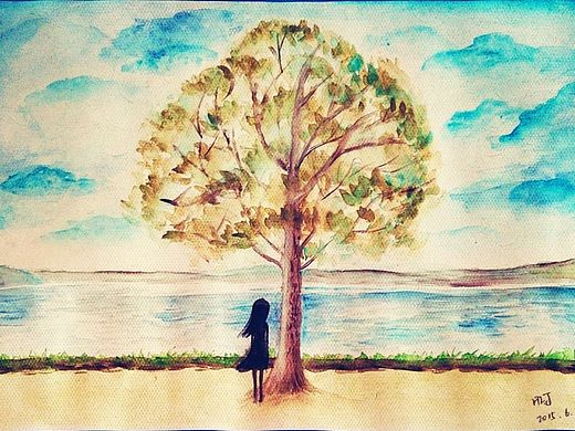 眺望 水彩 （画画开心就好）（个人主页-ZMTI1Nzg5NDQ=） - 创作习作 - 站酷设计师北京的小黄黄原创素材 - 站酷ZCOOL