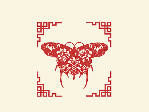 原创剪纸节气壁纸