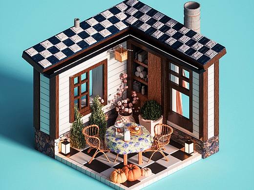 C4d近期建模，oc渲染练习
