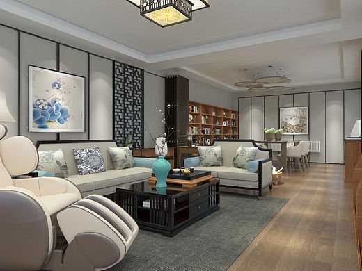 兰州政企单位阅读休息室效果图