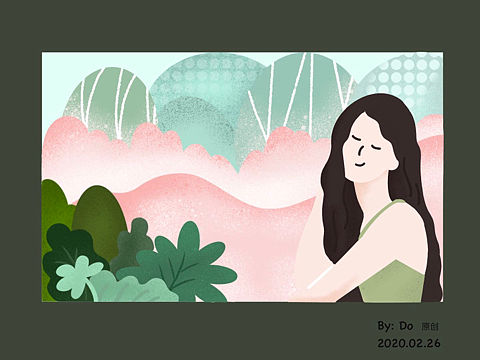 春天（個人主頁-ZNDI5MzI0NDQ=） - 商業(yè)插畫 - 站酷設(shè)計(jì)師杜杜起眼原創(chuàng)素材 - 站酷ZCOOL