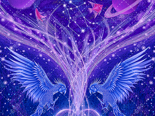 线圈插画之《十二星座》