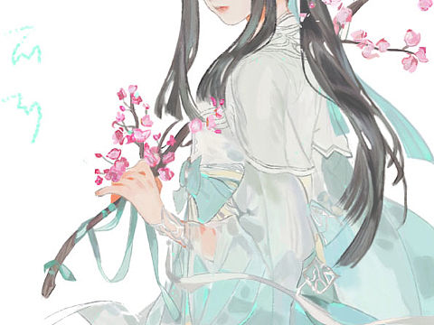 春天的一束桃花